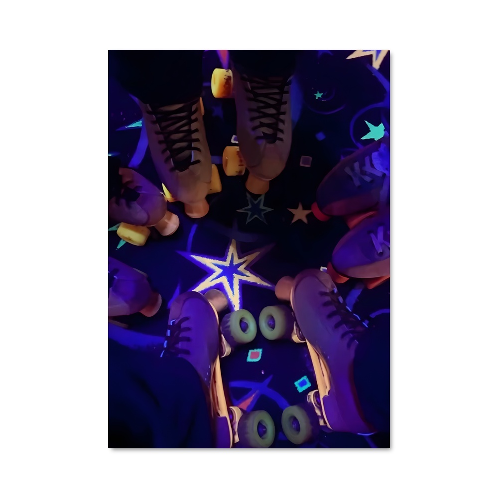 Poster Étoiles en Roller